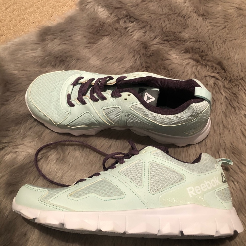 Reebok Mint Green/ Purple Running Shoes